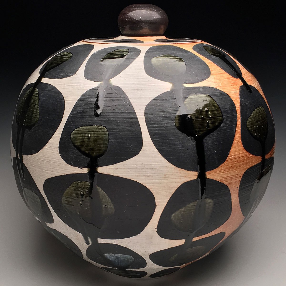 Ray Brown. Cookie Jar, 2019. Coiled and wheel-thrown; Cone 11 soda-fired, reduction. 38 x 36 in. Photograph by artist. Ray Brown. Cookie Jar, 2019. Coiled and wheel-thrown; Cone 11 soda-fired, reduction. 38 x 36 in. Photograph by artist.