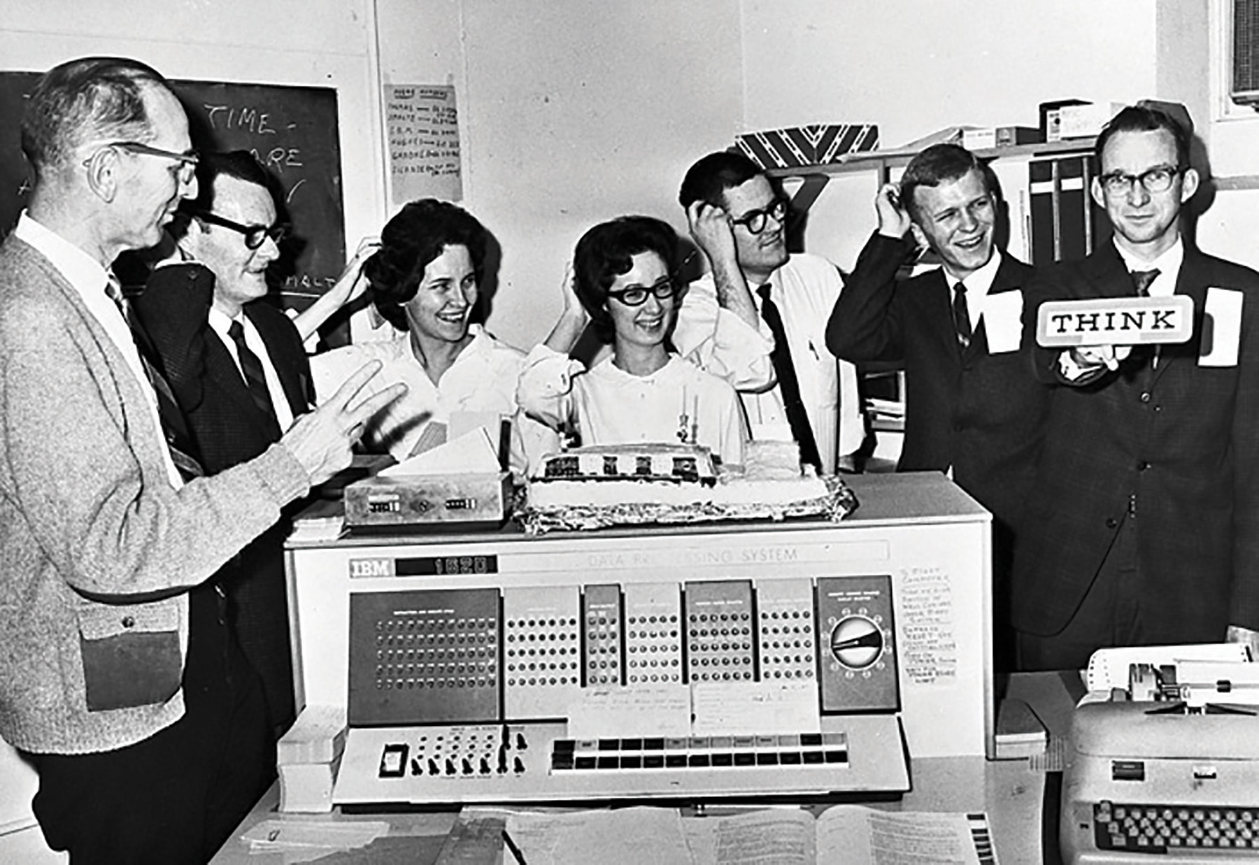 IBM 1620 at DePauw University. Photo courtesy of Richard Burkett.