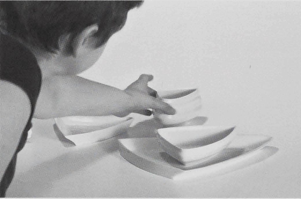Excerpts from Rail & Track #8,2011. Porcelain. Photograph by Evelyne Leblanc-Roberge Excerpts from Rail & Track #8,2011. Porcelain. Photograph by Evelyne Leblanc-Roberge