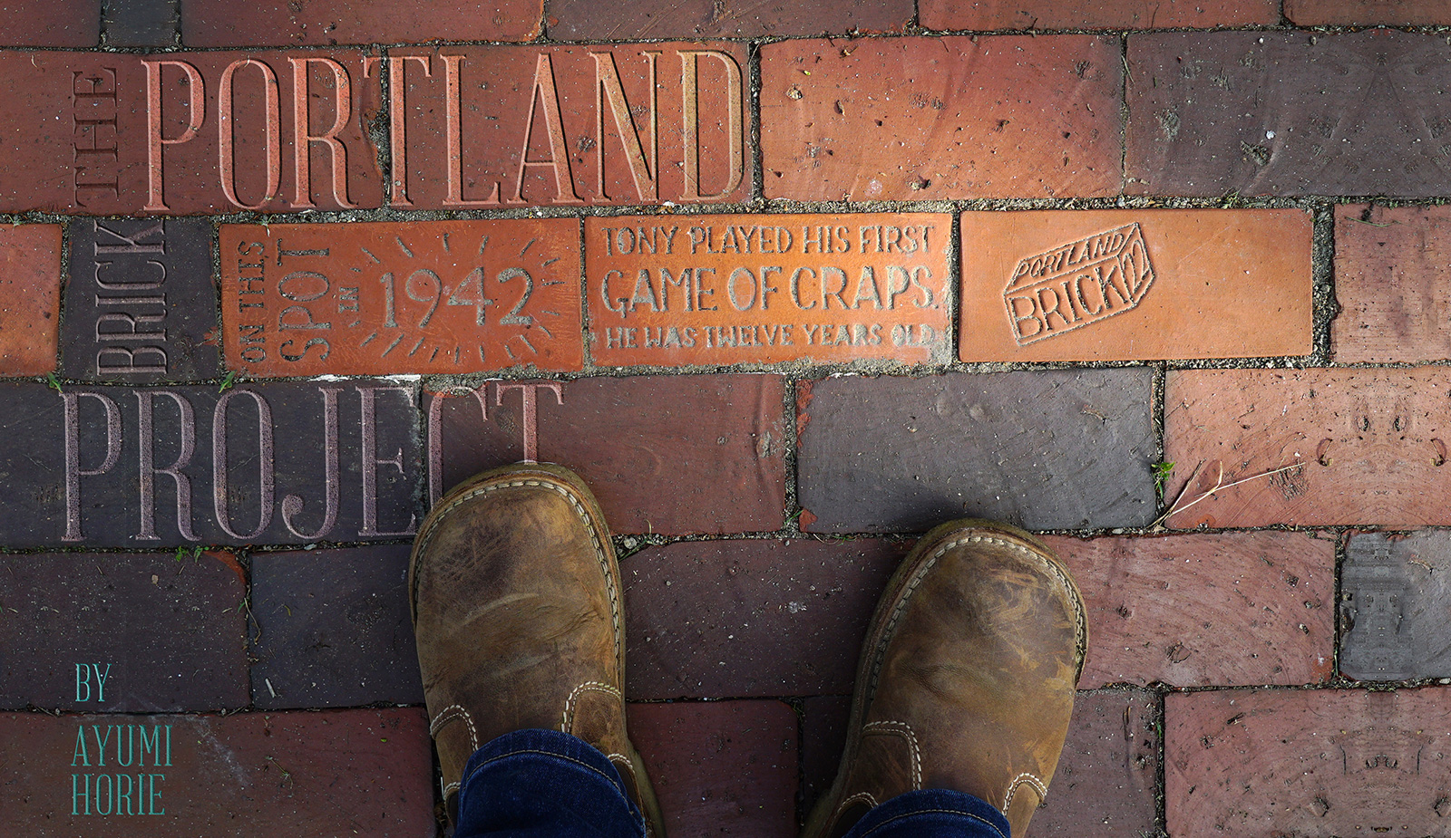 Installed Portland Brick Project bricks in the India Street neighborhood of Portland, Maine. (Article Title Page)