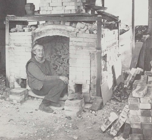 Karen Karnes's salt kiln, 1976