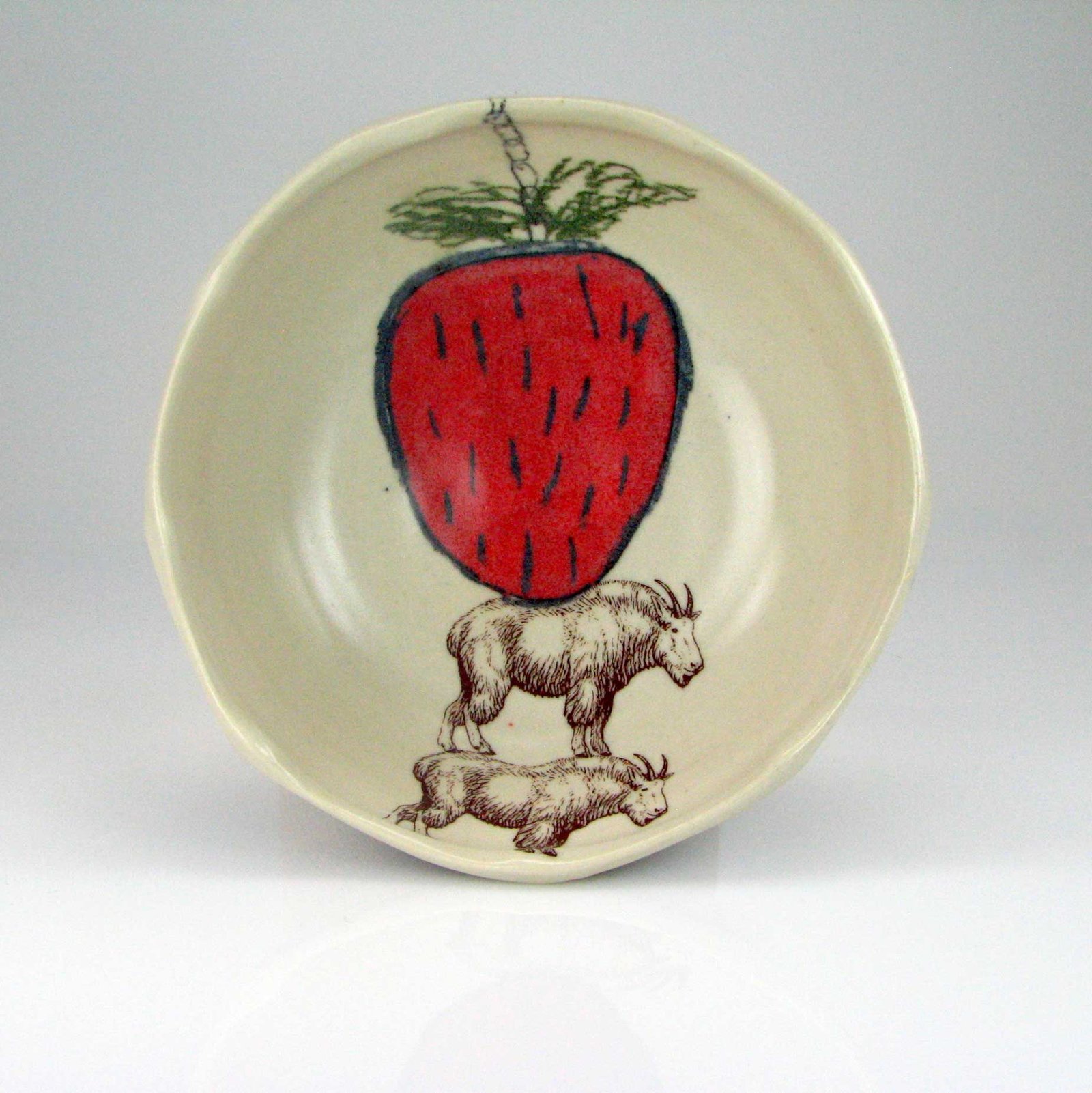Ingredients, 2014. Porcelain and decals, 1.75 x 5.25 in. Photograph by Grace Sheese. Ingredients, 2014. Porcelain and decals, 1.75 x 5.25 in. Photograph by Grace Sheese.