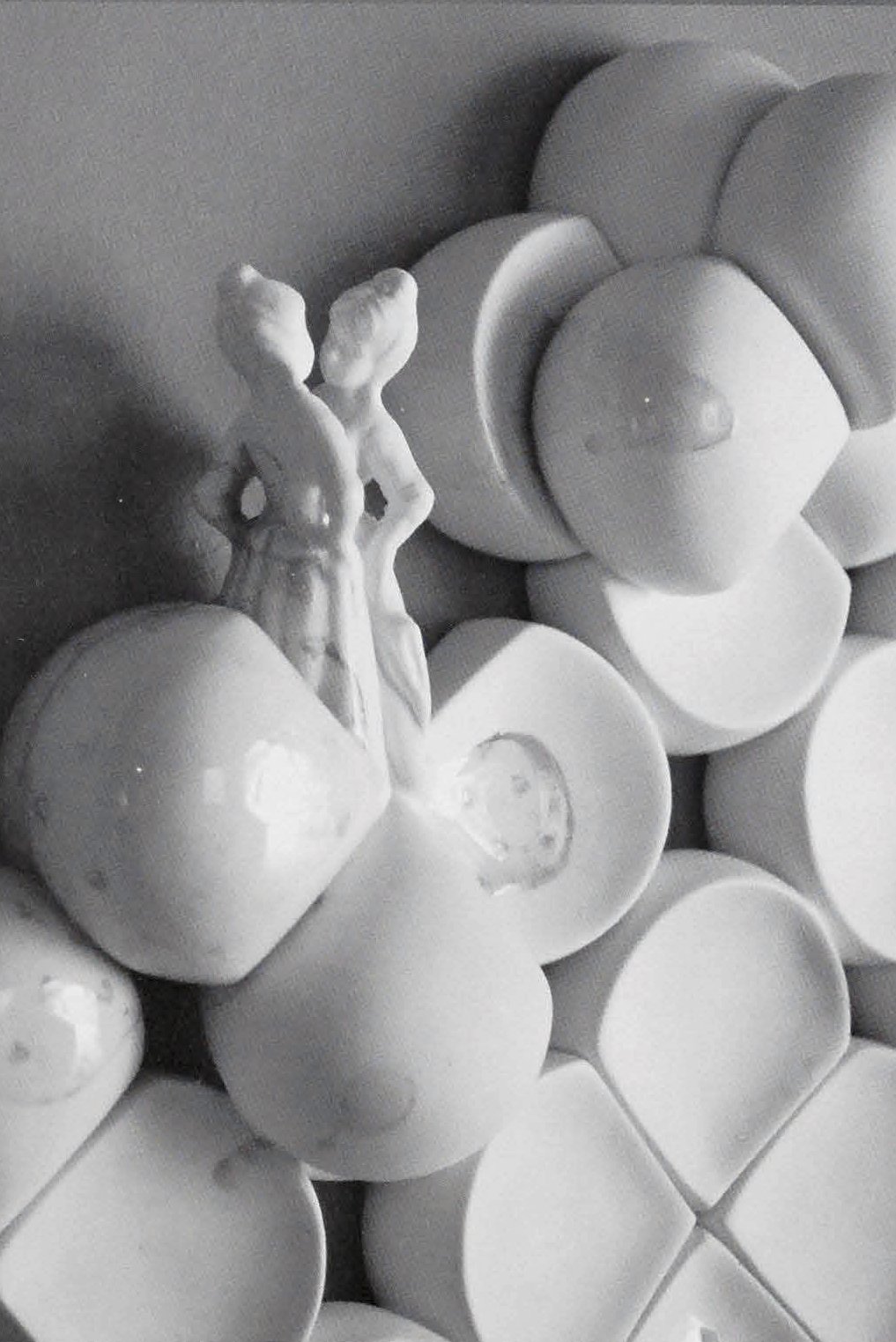 Stained Cloud with Two Girls, 2011. Japanese porcelain. Slip-cast and assembled, 15x12x3 in. Stained Cloud with Two Girls, 2011. Japanese porcelain. Slip-cast and assembled, 15x12x3 in.