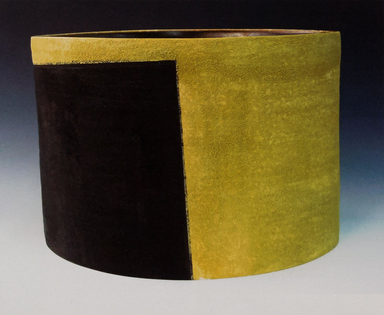 Deep Vessel Ochre and Black. 2009. Whiteware, 14 x 9 x 9 in. Deep Vessel Ochre and Black. 2009. Whiteware, 14 x 9 x 9 in.