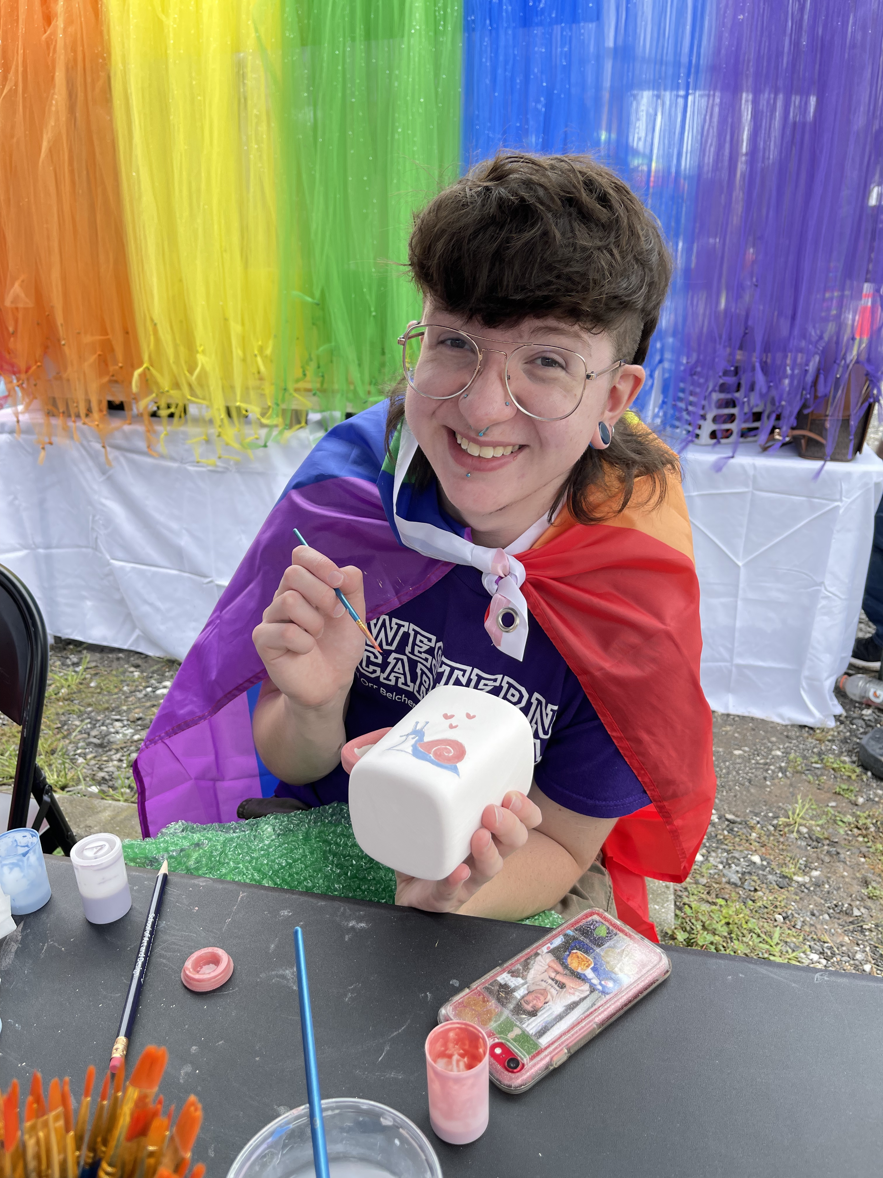 Pride Pots: Community Conversations Graduate Assistant, Daniel Schwendinger