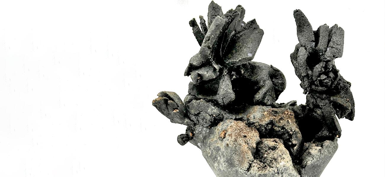 “Call Me In The Morning So I Can Tell You I Love You.” Stoneware, anagama, Reitz Ranch, 2024. In the collection of Julie Armstrong.