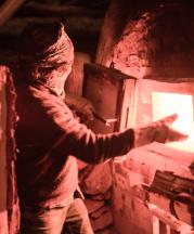 Robin DuPont Firing Anagama Kiln