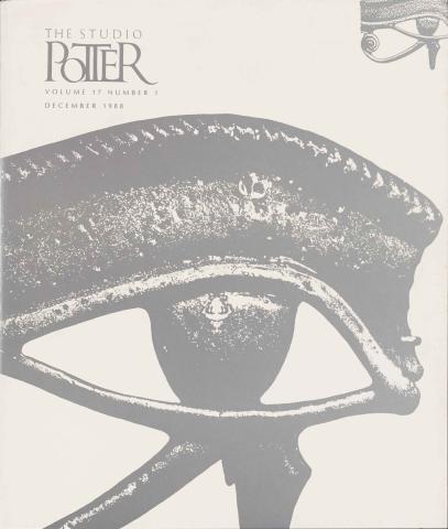 Utah Potters / Perception - Vol.17 No. 1, December 1988 Utah Potters / Perception - Vol.17 No. 1, December 1988