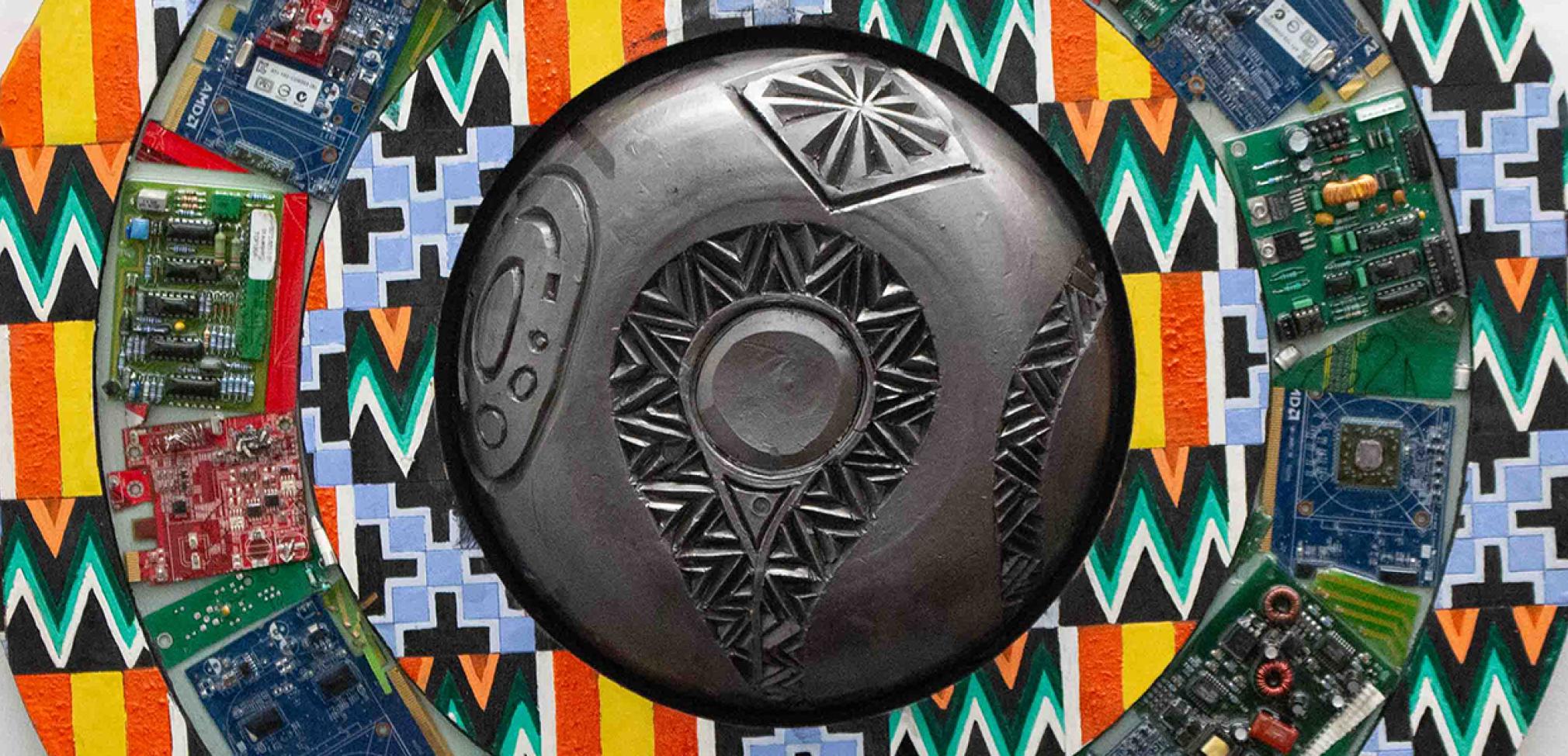 Vincent Frimpong, My Two Eyes (detail)