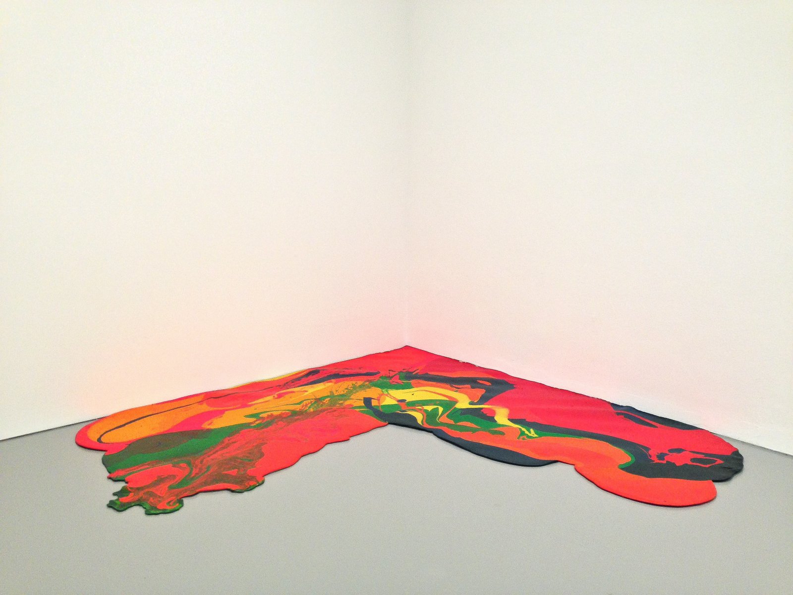 Lynda Benglis, Corner Piece, 1969, poured latex, at the Hirshhorn in Washington, D.C. Photo taken on a research trip in 2014 by Lauren Mabry.