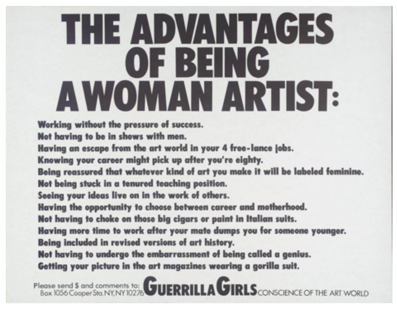 Photo credit: Guerilla Girls