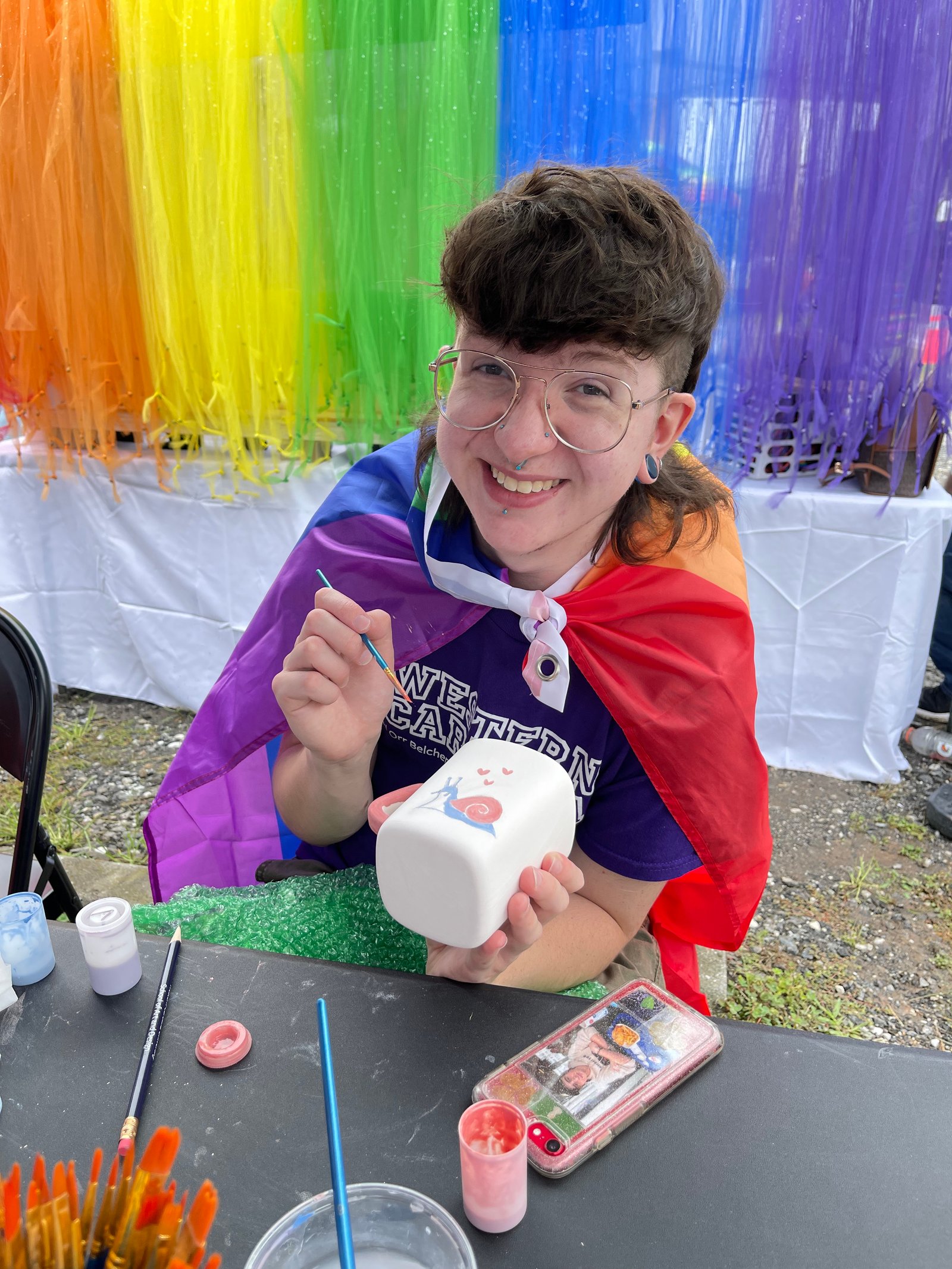 Pride Pots: Community Conversations Graduate Assistant, Daniel Schwendinger