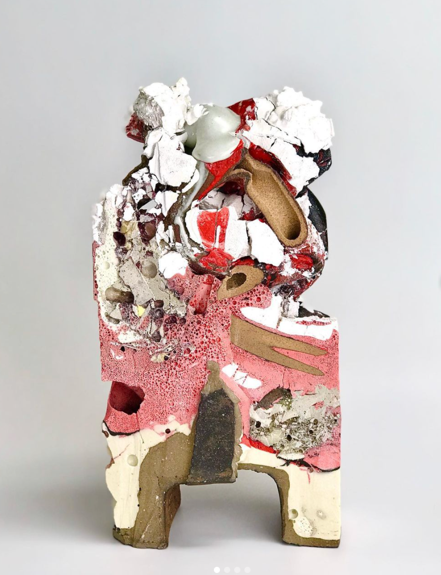 Renata Cassiano Alvarez, Radiografía de una Palabra 2020 14.5 x 7.5 x 3 Mixed media ceramics Glaze cast, carved and polished. Photo credit: Alvarez