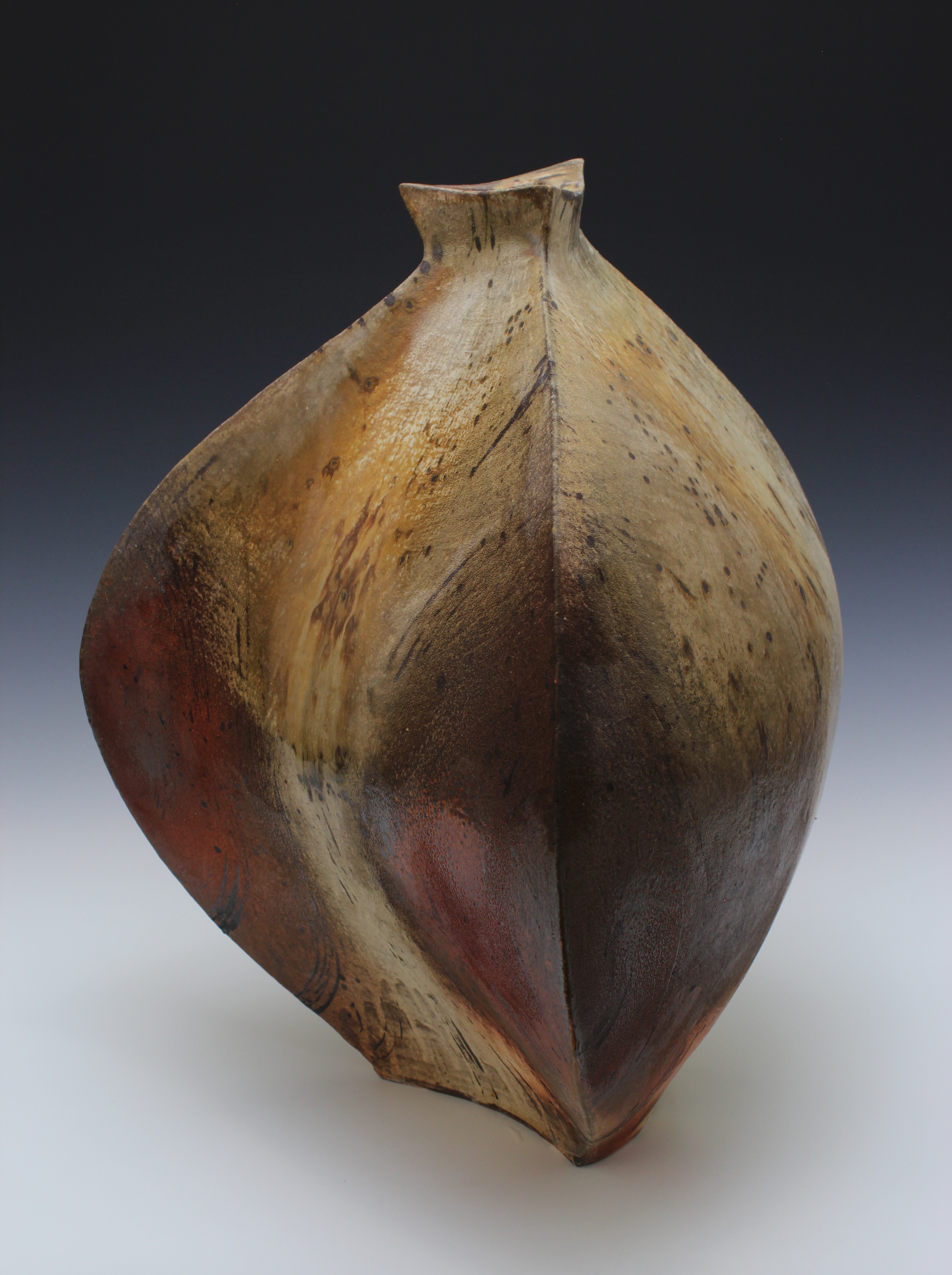 Takuro Shibata’s wood-fired large jar. 22” H. 