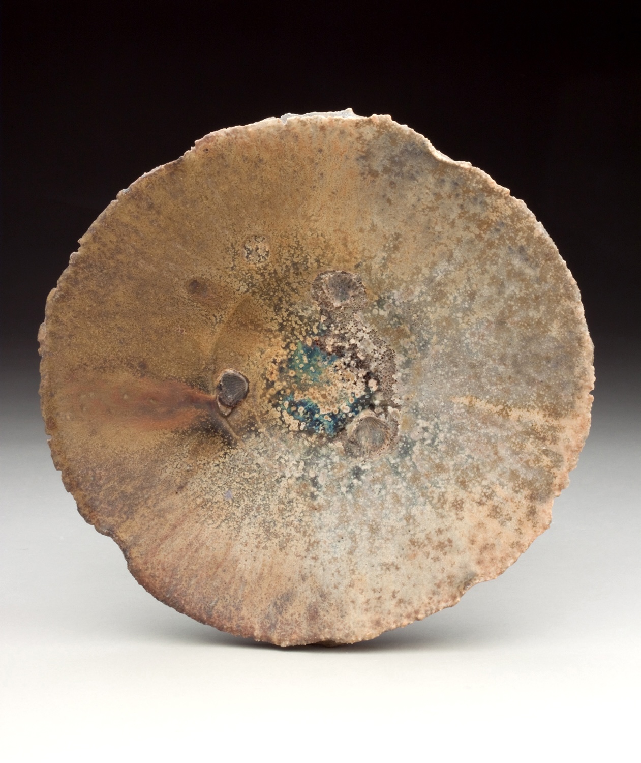 Bede Clarke, Bowl, wood-fired stoneware.