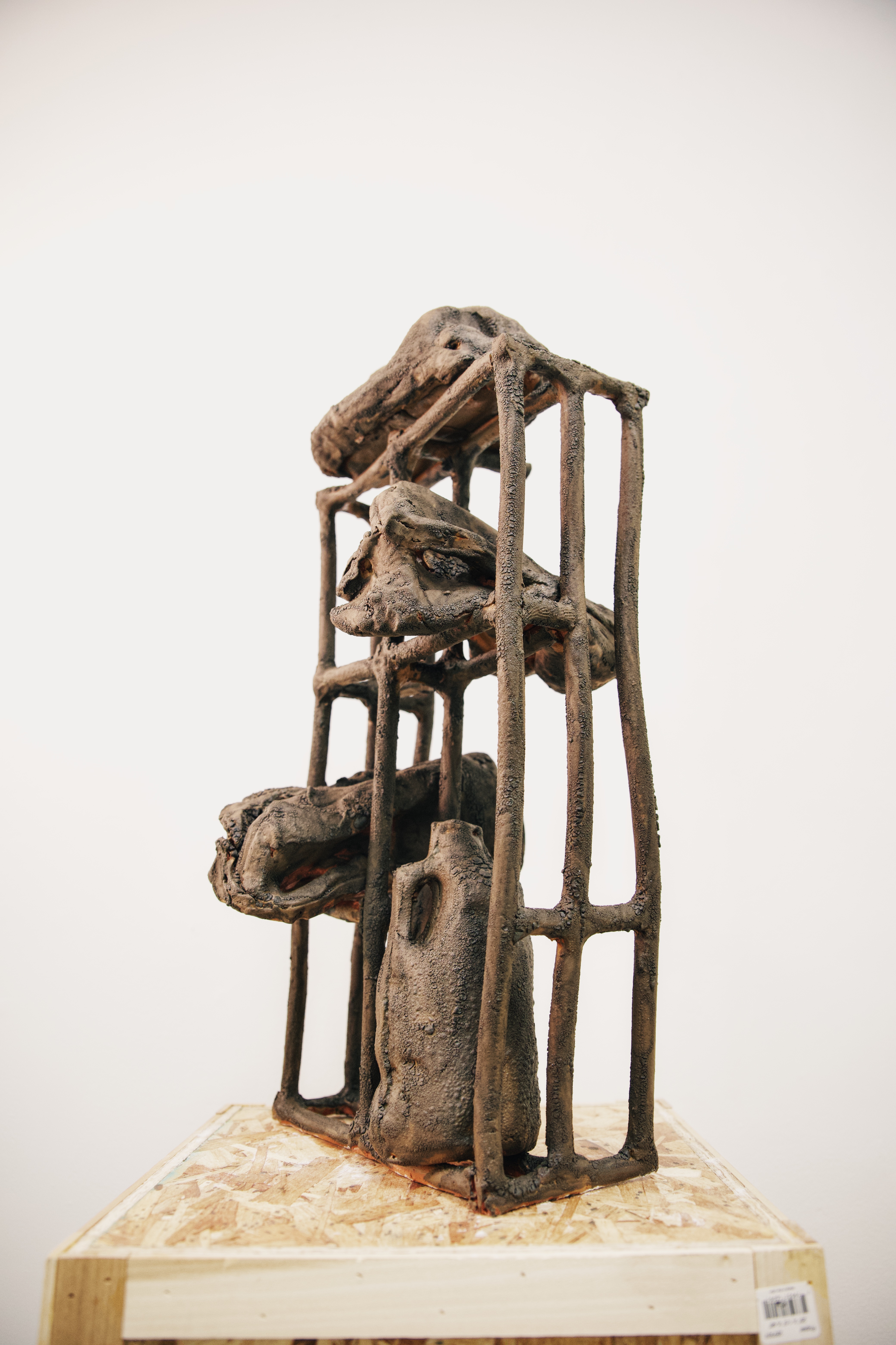 Rosemond Nyamewaa Van-Ess, “Strength and Sustenance”, 2025, earthenware clay, lava glaze, 27” x 13” x 17”, Photo credits: Ross Junior Owusu. Rosemond Nyamewaa Van-Ess, “Strength and Sustenance”, 2025, earthenware clay, lava glaze, 27” x 13” x 17”, Photo credits: Ross Junior Owusu.