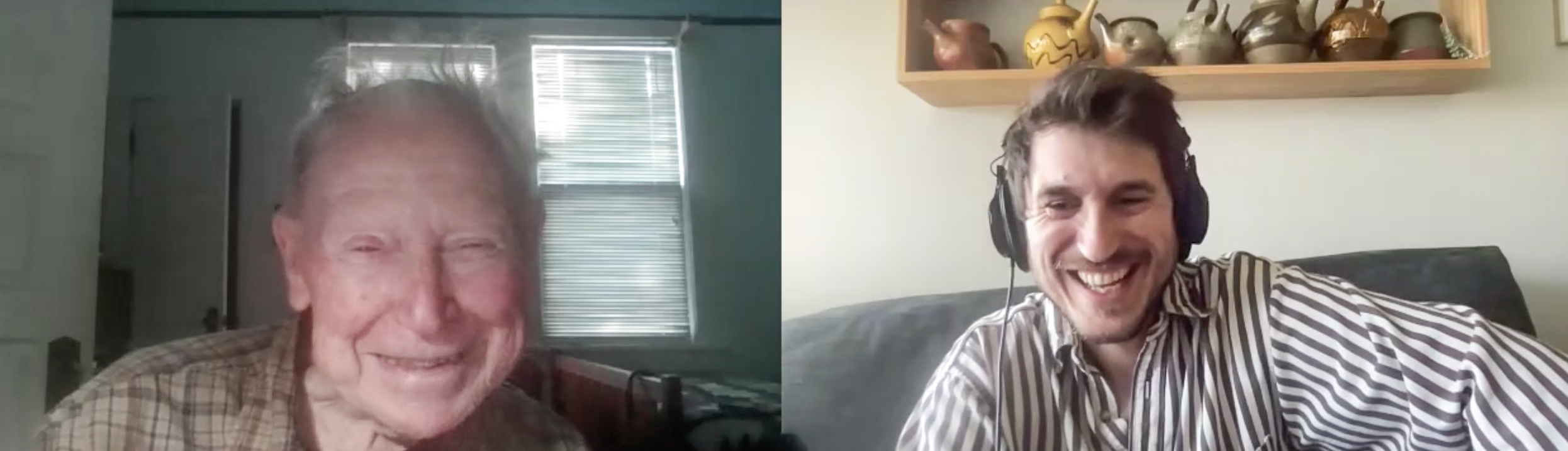 Ron Meyers and Hamish Jackson on Zoom
