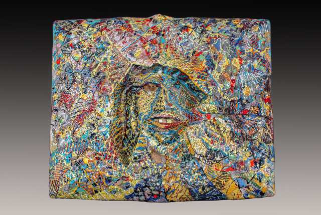 James Tanner, Smiling Mercenary, 1987. Glazed earthenware 25 x 31 1/2 x 5 inches. Racine Art Museum, the Karen Johnson Boyd Collection. Photography: Jon Bolton